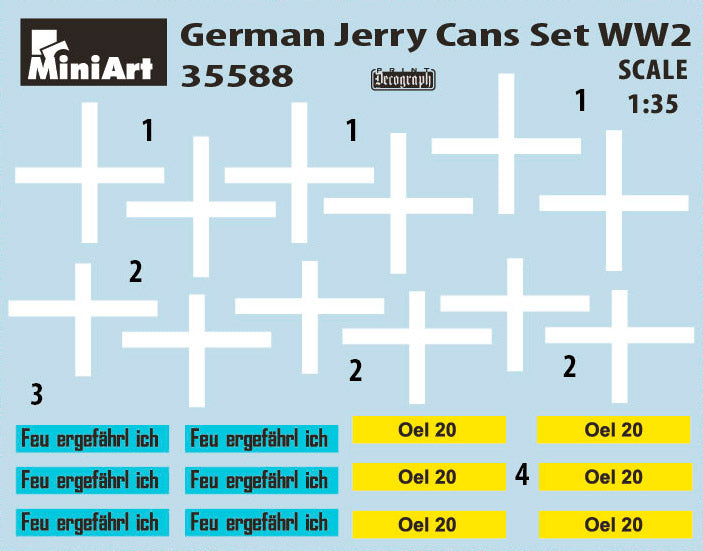 Tysk Jerry Can set WW2 1/35