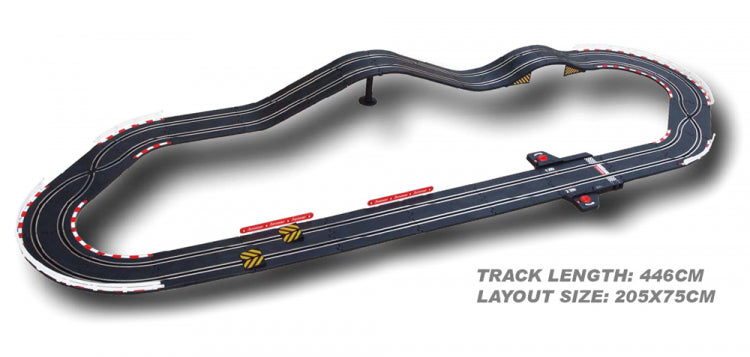 Slot Racing Track 253 Scale 1/43 USB 446cm